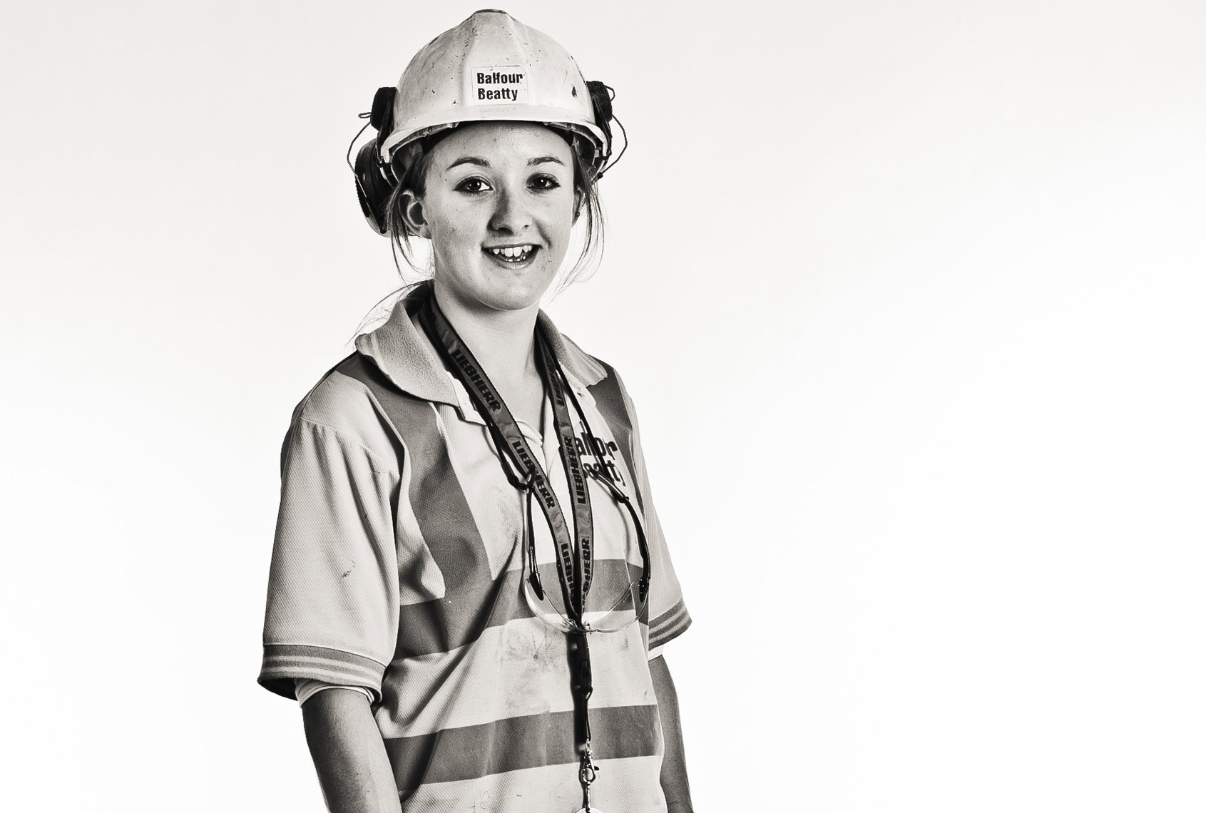 Young woman in PPE 